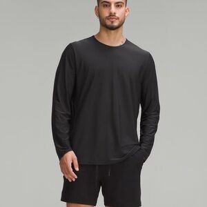 Lululemon Black Long Sleeve Crew Neck Essential Minimalist‎ Tee Mens Size XL Top